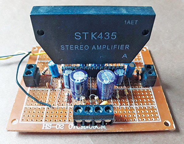 STK435 based Stereo Amplifier Circuit and PCB Design