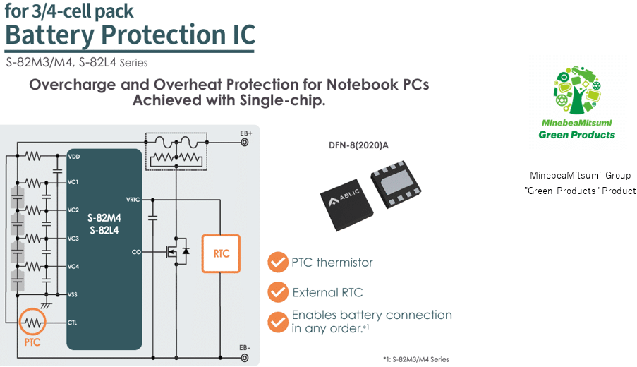 Secondary Protection ICs For Notebook PCs