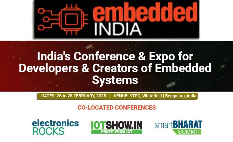 Embedded India 2025 – Expo and Conference in Bengaluru