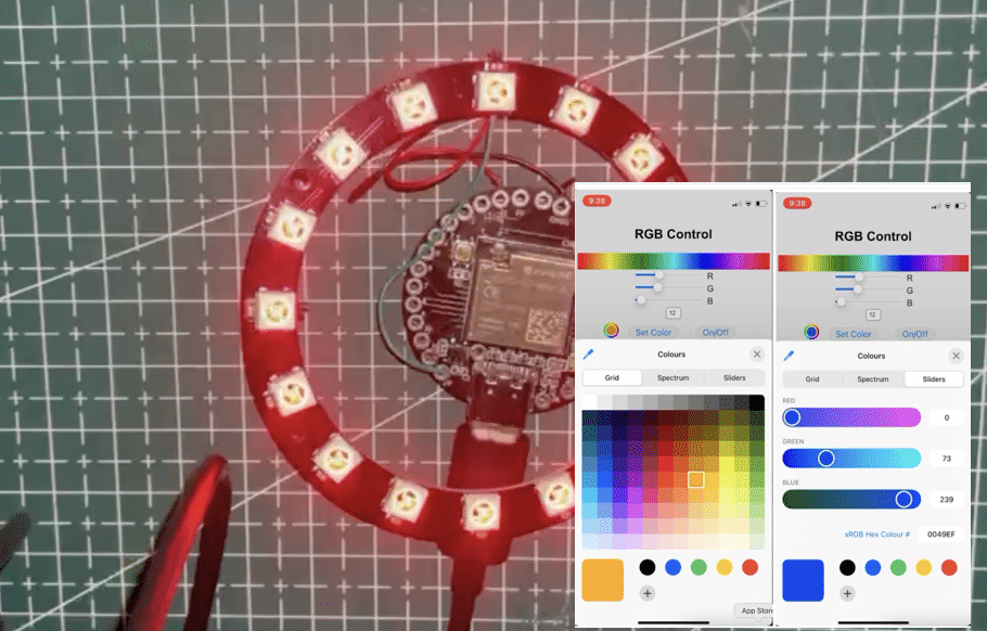 Smallest NeoPixel RGB LED Controller with IoT